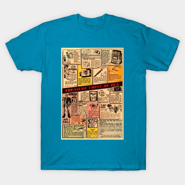 Vintage Comic Book Ads T-Shirt by BlueLine Design